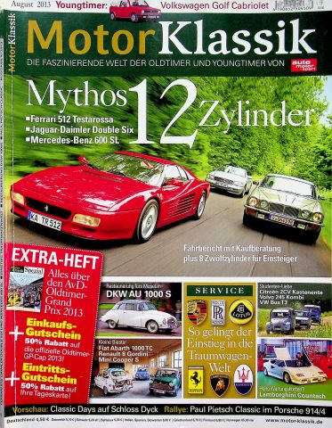 Deckblatt Motor Klassik (08/2013)